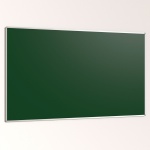Wandtafel Stahl grün, 200x120 cm, ohne Kreideablage, 